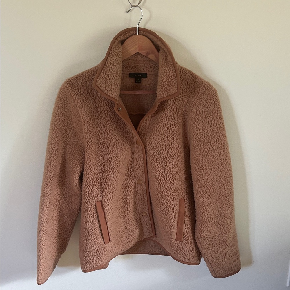 J. Crew Women's Camel Teddy Jacket
